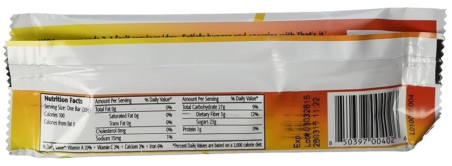 That's It Apple and Apricot Fruit Bar 1.2oz (Pack of 12) ( Value Bulk Multi-pack)48