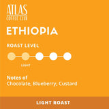 Atlas Coffee Club Coffee Pods - Light Roast, Single-Origin Ethiopia, 72 Count - Compatible with Keurig K-Cup Brewers - 100% Recyclable, Premium