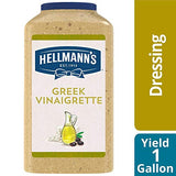 Hellmann's Greek Vinaigrette Salad Dressing Jug Gluten Free, No Artificial Flavors or added MSG, 1 gallon (Pack of 1)