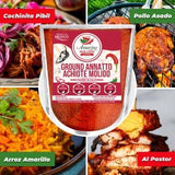 Achiote Powder - Ground Annatto Seeds 16oz (1LB) Great for Adding Color and Mild Flavor in Soup, Stews, Meats and Mexican Recipes
