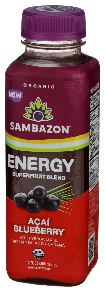 Sambazon Organic Acai Energy Juice, 12 Fl Oz