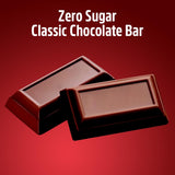 Zero Sugar Milk Chocolate Miniature Bars Candy Individually Wrapped Bulk for Melt in Your Mouth Indulgence - Free Mini Bites for On the Go, 2lb
