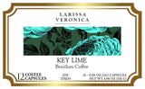 Key Lime Brazilian Coffee (Single Serve K-Cup Pods) (Gourmet, Naturally Flavored, Whole Coffee Beans) (12 pods, ZIN: 573250)
