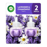 Air Wick Plug in Scented Oil Refill, 2ct, Lavender & Chamomile, Essential Oils, Air Freshener