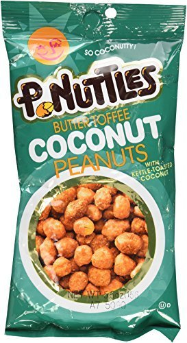 P-Nuttles Butter Toffee Coconut Peanuts, 5.5 Ounce Bag by Adams & Brooks