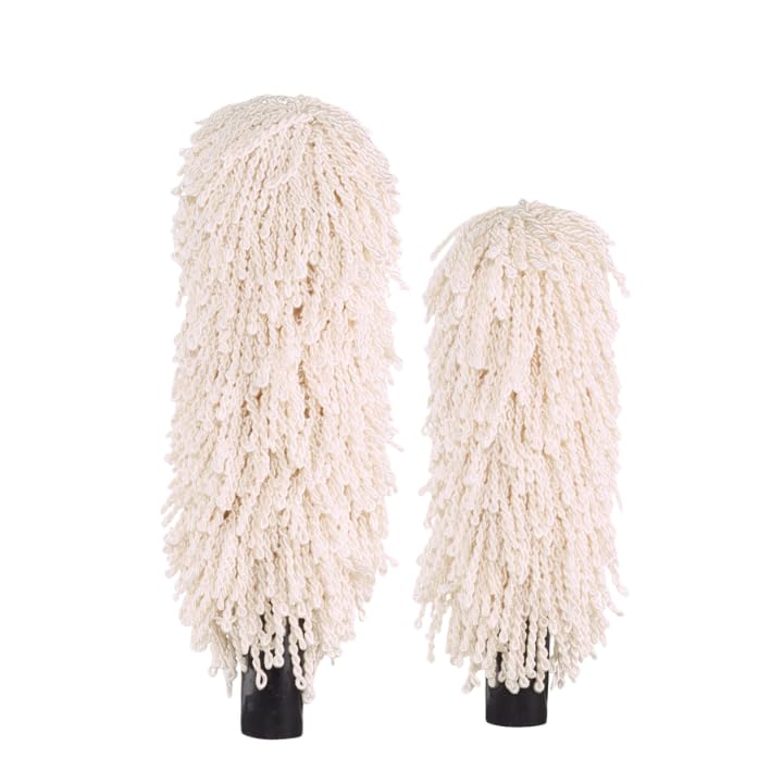 Blesk - 5 Wine Glass Polisher Brushes - Microfiber Brushes for Wine Glass Polisher Machine, Cream
