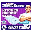 Mr. Clean Magic Eraser Foaming Sponge, Kitchen Grease Eraser, Dawn Cleaning Power, Oven Cleaner, Clean Scent, 6ct