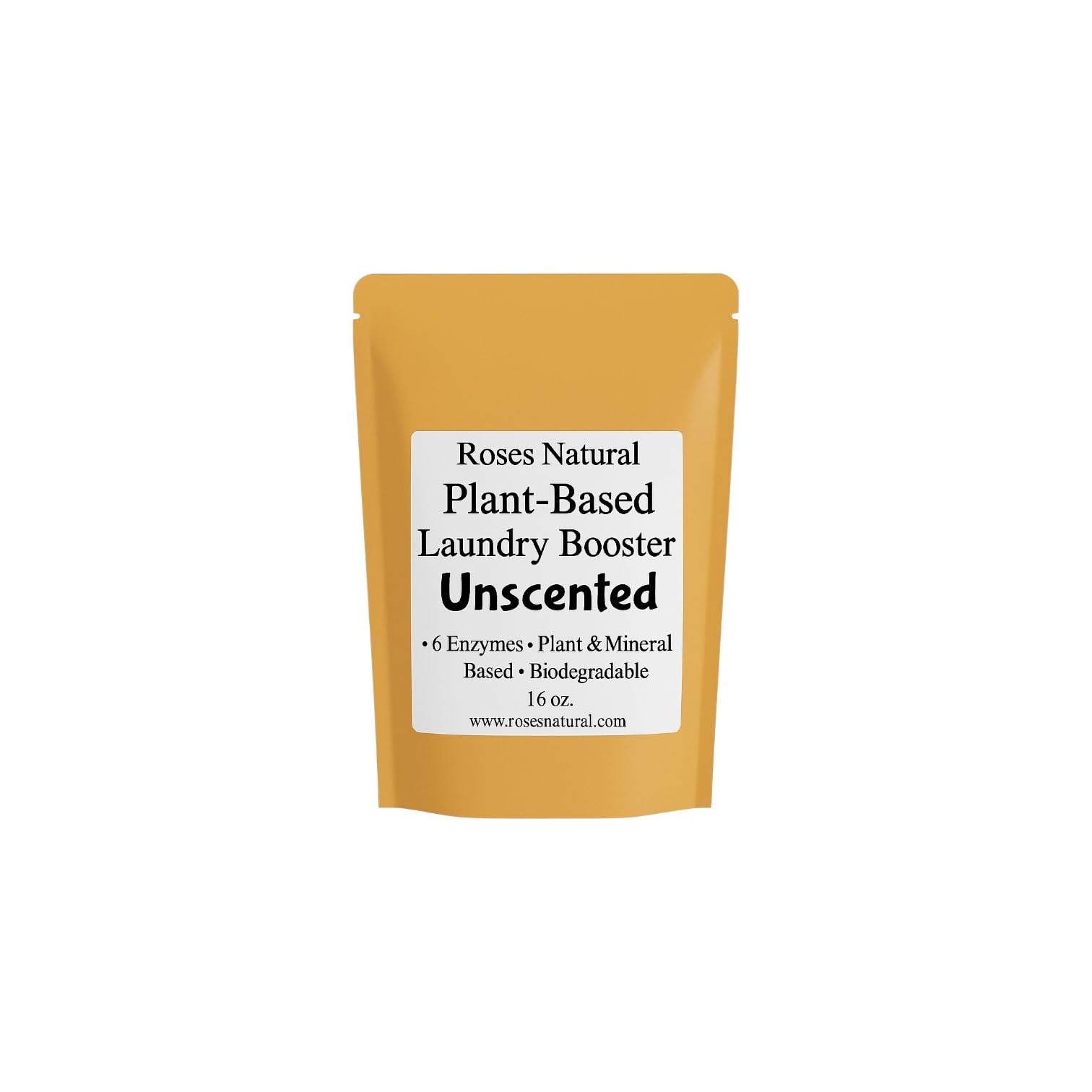 Roses Natural Plant-Based Enzymes Laundry Booster - Unscented | Advanced Enzyme Cleaner & Odor Remover | Powerful Stain Remover for All Fabrics |