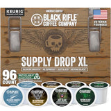 Black Rifle Coffee Company Supply Drop Variety Pack (96 Count of K Cups) - Silencer Smooth (Light), AK-47 (Medium), Just Black (Medium) & BeyondBlack