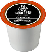 Twisted Pine Coffee Candy Cane, Flavored Coffee, Single-Serve Cups for Keurig K-Cup Brewers, 24 Count