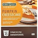 Market & Main Pumpkin Cheesecake Coffee Pods, Compatible with Keurig K-Cup Brewers, 18 Single Serve Cups