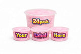 Cotton Candy Tubs - Customizable - 24-Pack (1.25 oz ea) | PINK STRAWBERRY | Sticker-Ready Party Favors, Gifts | Lupy Lups!