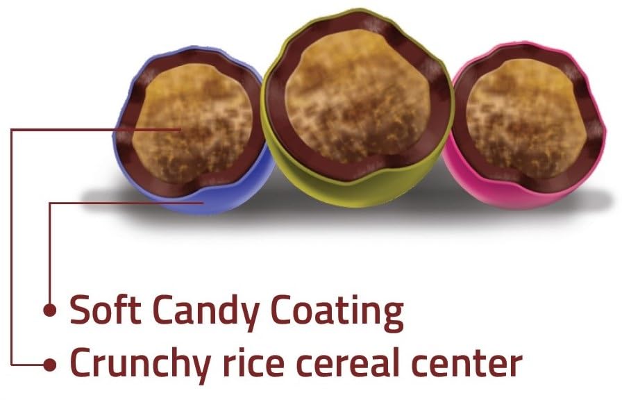 3mm DUO Crispies - 1.2lb Jar | White & Chocolate Candy-Coated Rice Cereal for Desserts, Cakes, Brigadeiros, Cupcakes & Ice Cream