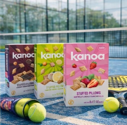 Kanoa Filled Cereal Pillows, Gluten Free Breakfast Cereal (Lemon)