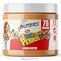 Fit Butters Fruity PEBBLES™ Cashew Butter - Added Protein and Coconut Oil, Low Carb, Low Sugar, Complete Protein Dessert Flavored Nut Butter
