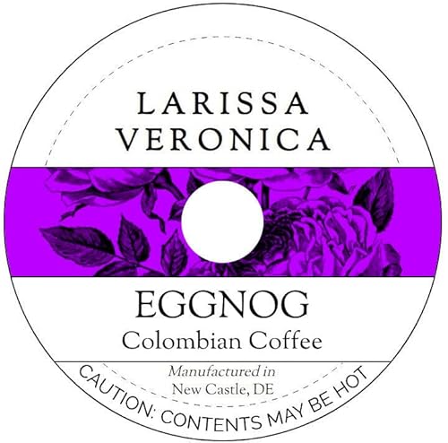 Eggnog Colombian Coffee (Single Serve K-Cup Pods) (Gourmet, Naturally Flavored, Whole Coffee Beans) (12 pods, ZIN: 572603) - 3 Pack