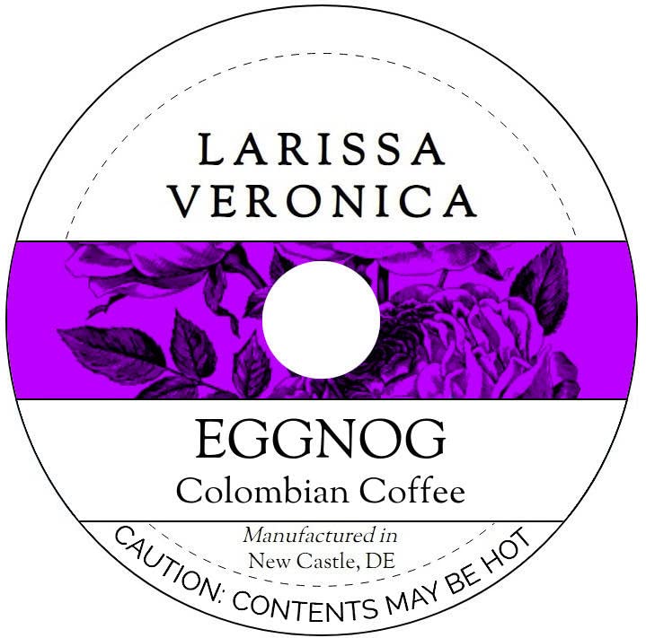 Eggnog Colombian Coffee (Single Serve K-Cup Pods) (Gourmet, Naturally Flavored, Whole Coffee Beans) (12 pods, ZIN: 572603) - 3 Pack