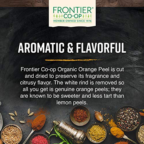 Frontier Co-op Organic Bulk Orange Peel, 1 lb