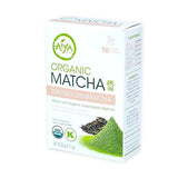 Aiya Organic Matcha Infused Genmaicha | Organic Ceremonial Matcha Green Tea, Organic Genmaicha | 10 Count