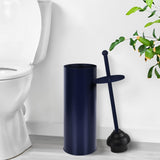 Toilet Plunger with Holder for Bathroom - Deep Cleaning - Heavy Duty - Strong Efficient Suction Cup - Household Essentials - Household Supplies, Matte
