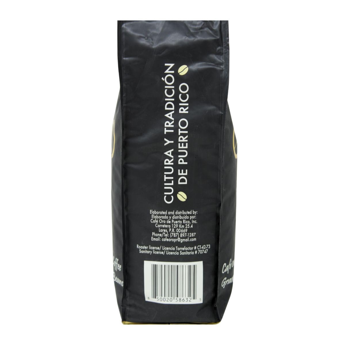 Cafe Oro Espresso Roasted Coffee Beans- Puerto Rican Coffee (2 pounds) in an Affinity Foods Bag