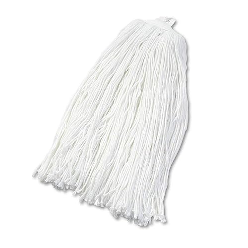 Boardwalk Cut-End Wet Mop Head, Rayon, No. 32, White