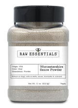 Raw Essentials Worcestershire Sauce Powder - Robust and Tangy - Elevates Stews, Sauces, Marinades, and Cocktails - Vegan - 11 Ounce