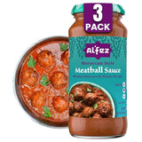Al'Fez Moroccan Style Meatball Sauce - 15.8oz (Pack of 3) - Mildly Spiced Tomato-Based Cooking Sauce - Gluten Free & Vegetarian - Inspired by Moroccan