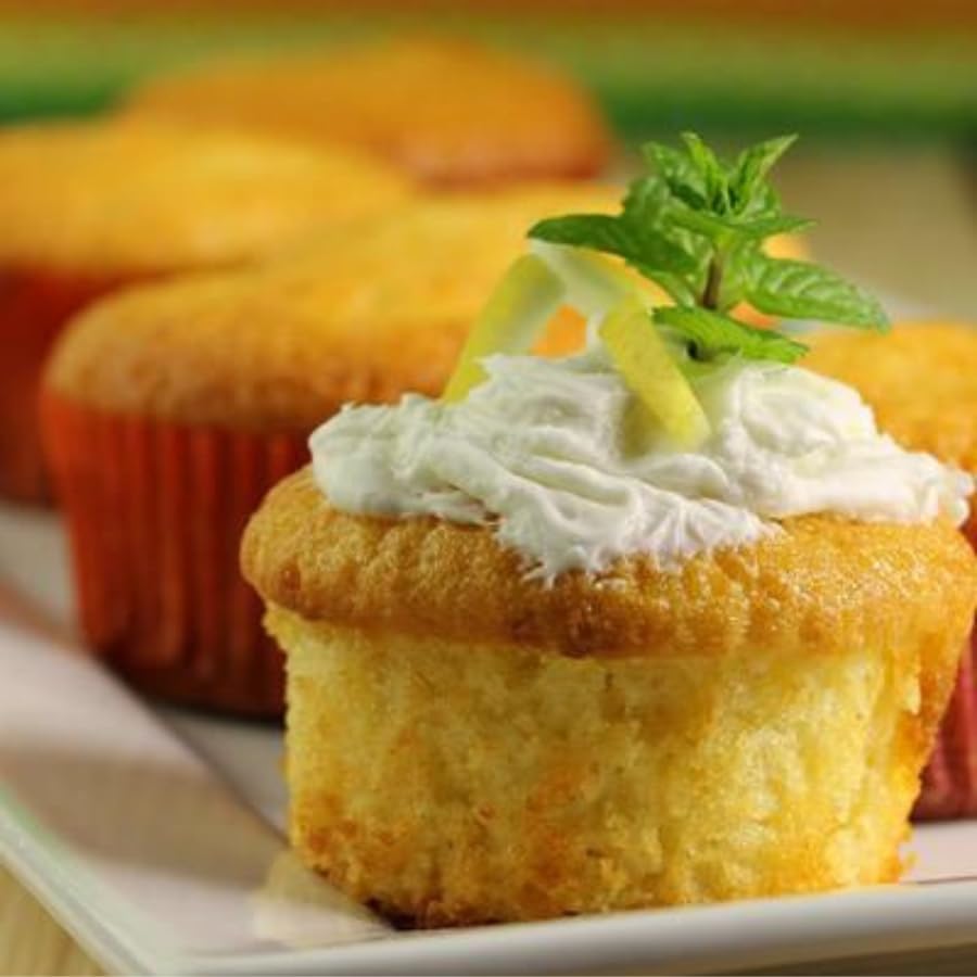 Heartland Gourmet Gluten Free Lemon Cupcake Mix, Moist Lemon Cupcakes with Bright Citrus Flavor, Certified Gluten Free Baking Mix, Easy Dessert for Celiac Friendly Baking, 16 oz