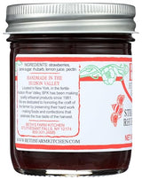 BETHS FARM KITCHEN Strawberry Rhubarb Jam., 8 OZ