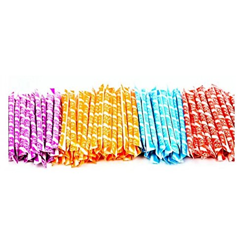 500 Pixy Silly Stix Sugar Candy Straws - Cherry - Blue Raspberry - Grape - Orange