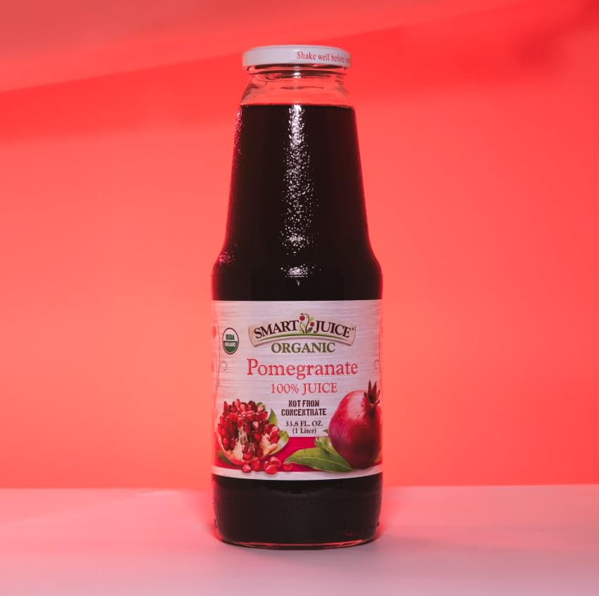 Smart Juice Organic Pomegranate Juice - 33.8 fl oz (1L) - (Case of 6)