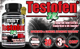 MST Testofen Supplement Twin Pack (2 Bottles of 30 Count Each) Fenugreek Seed Extract, Free Testosterone Booster, 600mg, 60 Count, Clinical Strength
