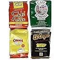 Puerto Rican Variety Pack Ground Coffee - 4 Local Favorites in 8 Ounce Bags (Lareno, Rico, Coqui and Crema)