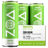 ZOA GREEN APPLE Sugar Free, Low Calorie Energy Drinks | Healthy B & C Vitamins | Electrolytes for Hydration | 160mg Caffeine from Green Tea | 12 Fl Oz