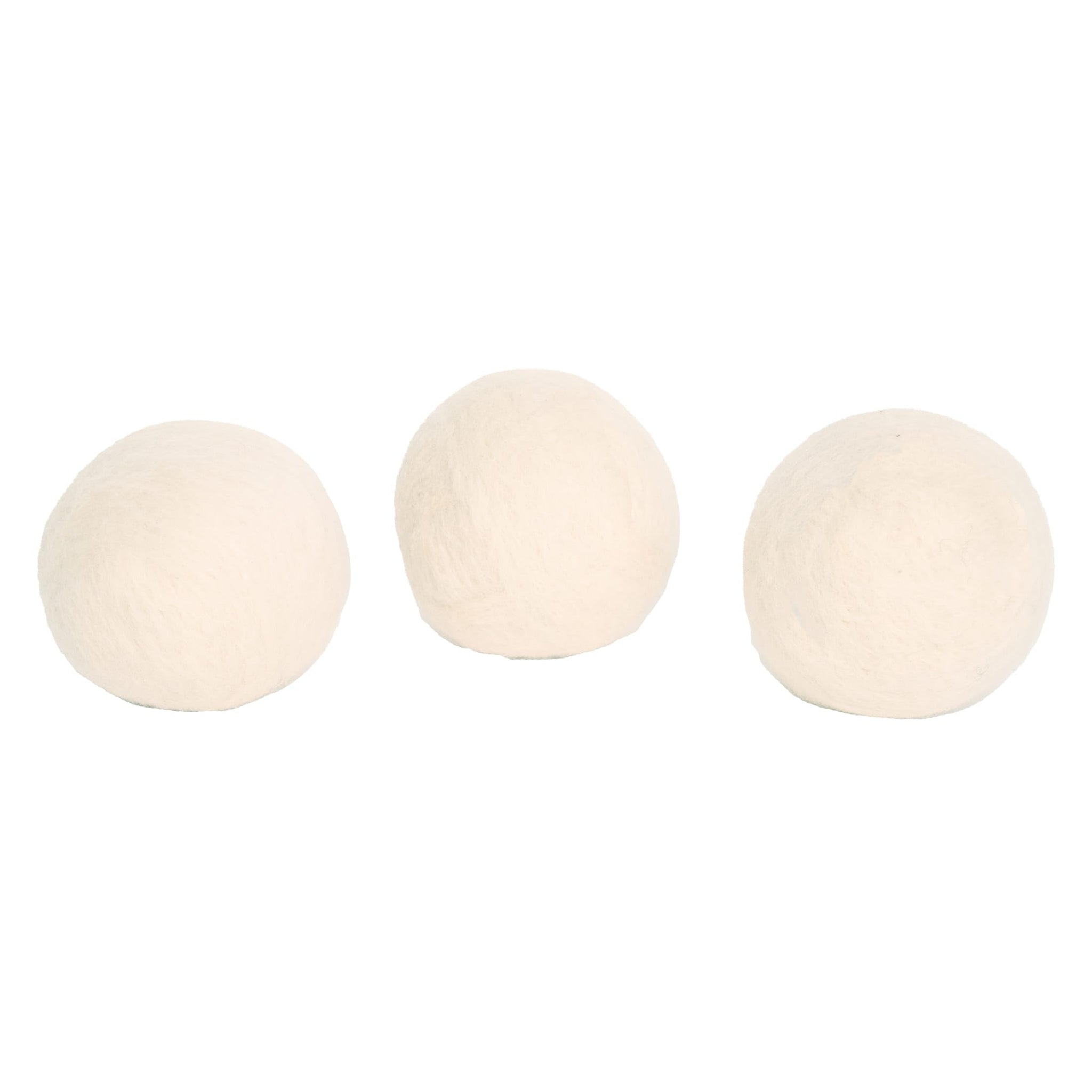 Reusable Wool Dryer Balls - Light Set (Pack of 3)