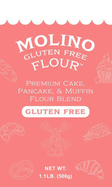 Molino Flour Molino Gluten Free Cake, Pancake, & Muffin Flour 1.1 Pounds Per Bag (4 Pack)
