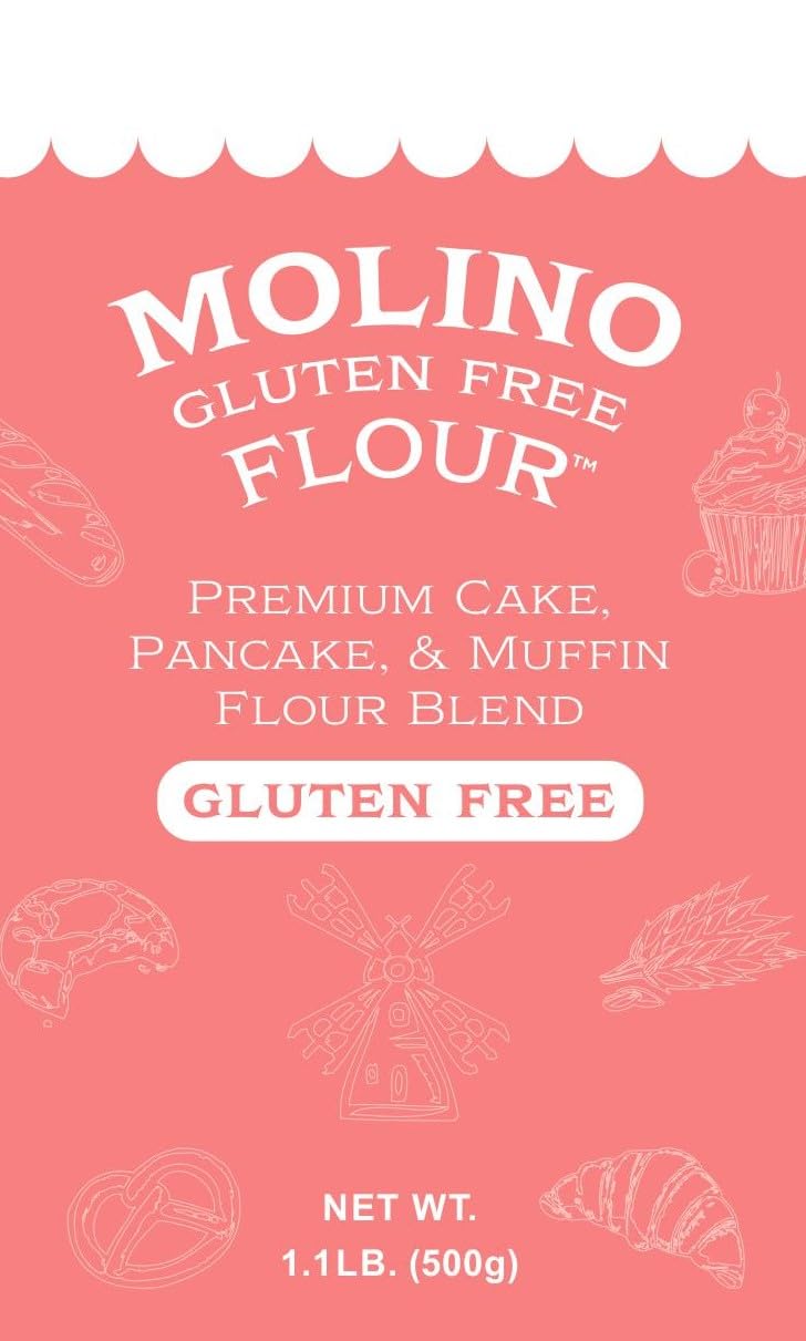 Molino Flour Molino Gluten Free Cake, Pancake, & Muffin Flour 1.1 Pounds Per Bag (4 Pack)