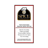 Mexican Spice Gift Set - Contains: 5 different spice jars (1 each of: Burrito spice, Mexi Sweet & Spicy Blend, Taco seasoning, Fajita Seasoning