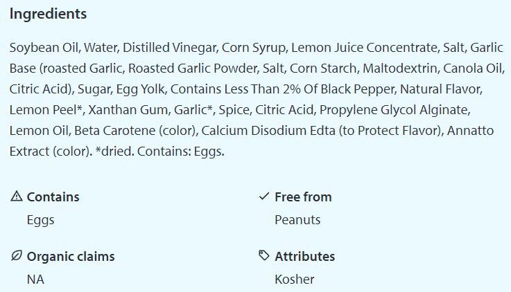 Lemon Pepper Wing Sauce | Kosher | 64 oz.