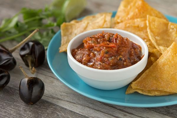 Whole Cascabel Chiles (Chile Bola), 1 lb - Dried Mexican Peppers for Salsa Roja, Mole & Sauces, Mild to Medium Heat, by Woodland Gourmet