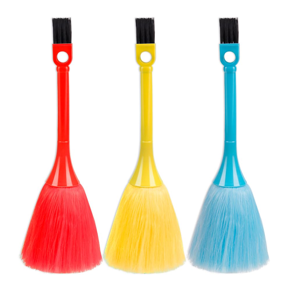 ZORZA 3Pcs Mini Dusting Brush Fluffy Microfiber Duster Anti Static Keyboard Brush Computer Screen Brush Dusting Tools for Electronics' Dusting