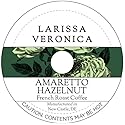Amaretto Hazelnut French Roast Coffee (Single Serve K-Cup Pods) (Gourmet, Naturally Flavored, Whole Coffee Beans) (12 pods, ZIN: 571143)