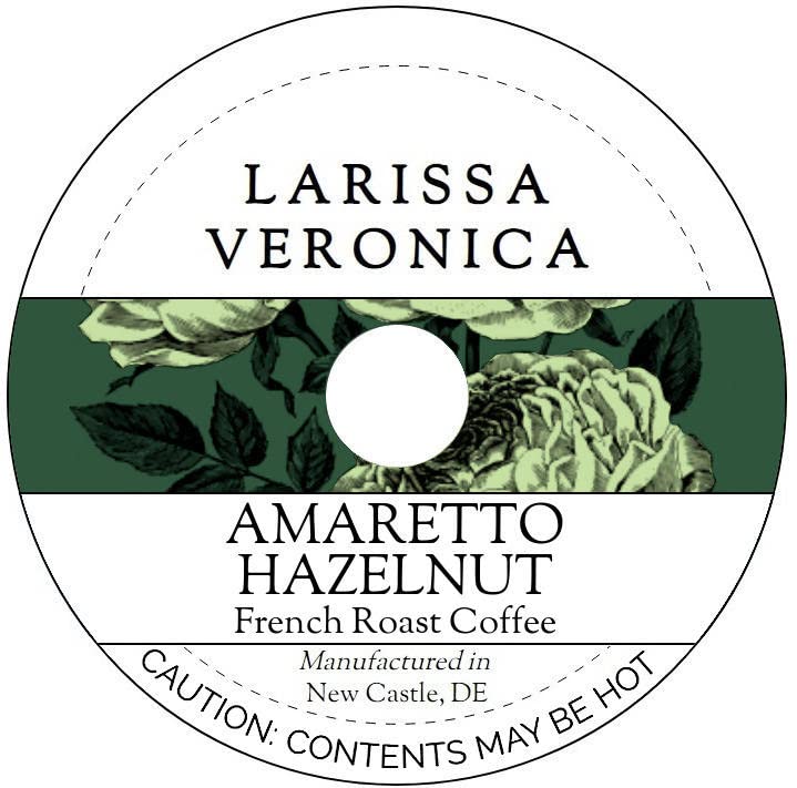 Amaretto Hazelnut French Roast Coffee (Single Serve K-Cup Pods) (Gourmet, Naturally Flavored, Whole Coffee Beans) (12 pods, ZIN: 571143)