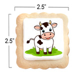 Cow Cookies Milk Themed 24 Pack | Baby Shower Birthday Party Favors | Peanut & Nut Free Individually Wrapped Treats Snacks For Kids Adults Men Women