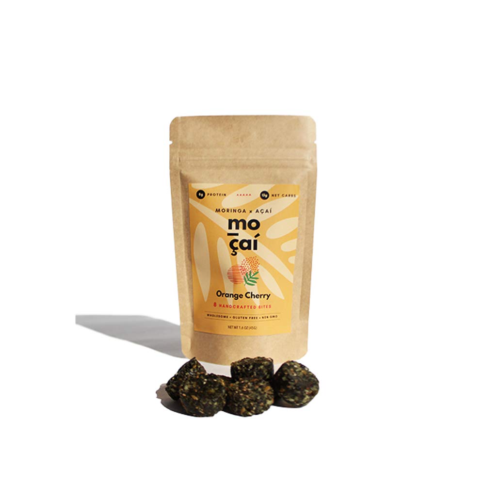 Healthy Snack Pack | Moringa & Açaí | Set of 3 | Organic Ingredients | High Protein | Low Sugar | Low Carbs | Gluten Free | Energy Bites