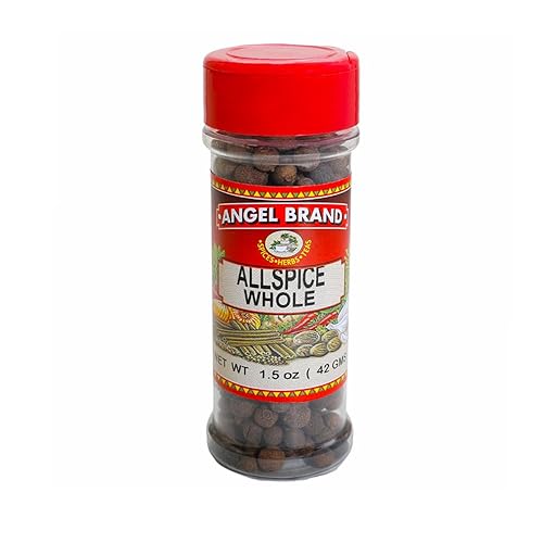 Angel Brand Allspice Berries Whole 1.5 oz Bottle - Jamaican Allspice Seeds with Aromatic Richness - Perfect for Cooking, Savory Dishes, Pickling