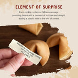 52USA Fortune Cookies, Vanilla Flavor, 96 Count Fortune Cookies Individually Wrapped Bulk, Premium USA Made, Fresh Crisp Cookies 16oz, Party