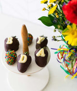 From You Flowers - Birthday Belgian Chocolate Covered Strawberries - 6 Pieces