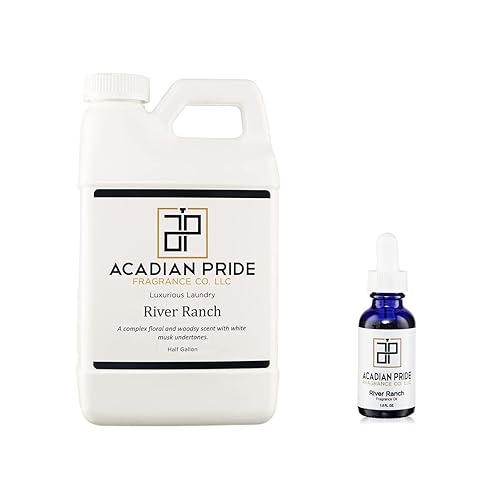 ACADIAN PRIDE FRAGRANCE CO Luxurious Wash Laundry Detergent 1/2 Gallon & Fragrance Oil 1oz Bundle Bulk Value Gift Set Home Fragrance Room Essential
